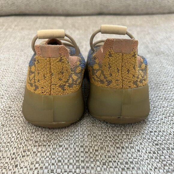 Adidas Yeezy Boost 380 Infant Toddler Slip-On Elastic Lace Knit Sneaker Blue Oat - Picture 4 of 8